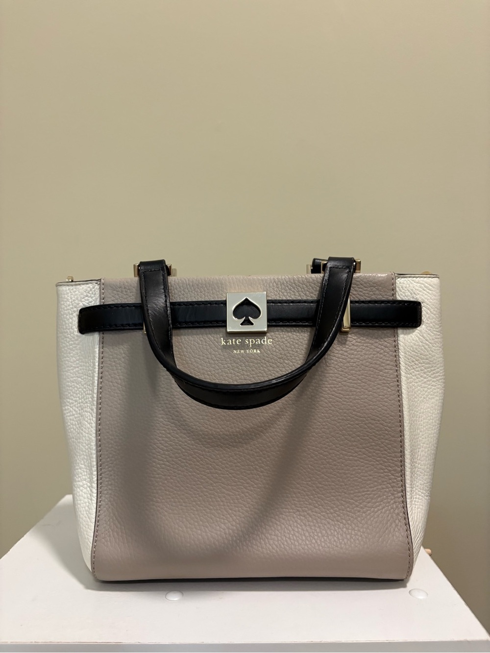 Kate Spade Two-Tone Top Handle Leather Bag
